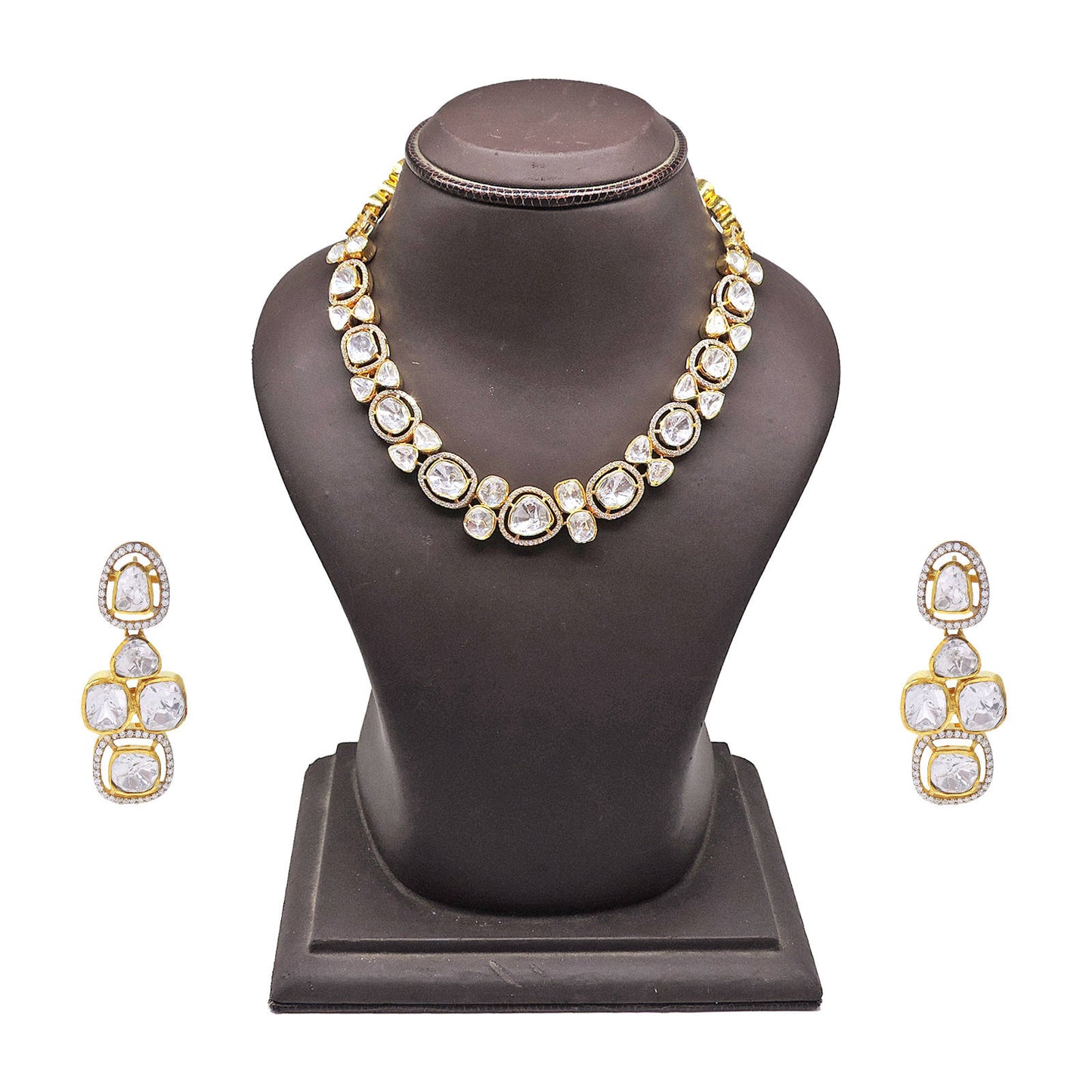 Parhez Collar Necklace Polki Set