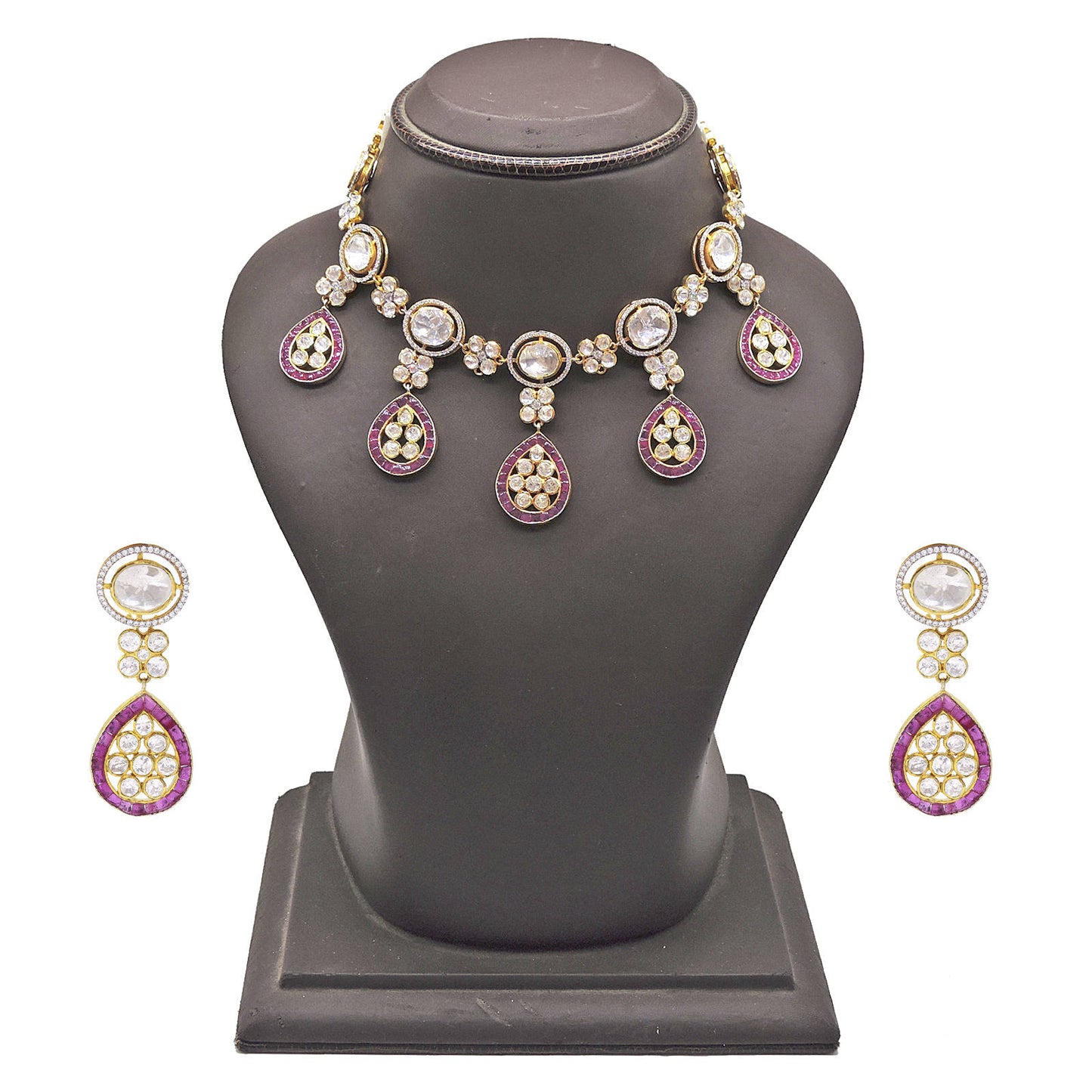 Gulnaz Necklace Polki Set