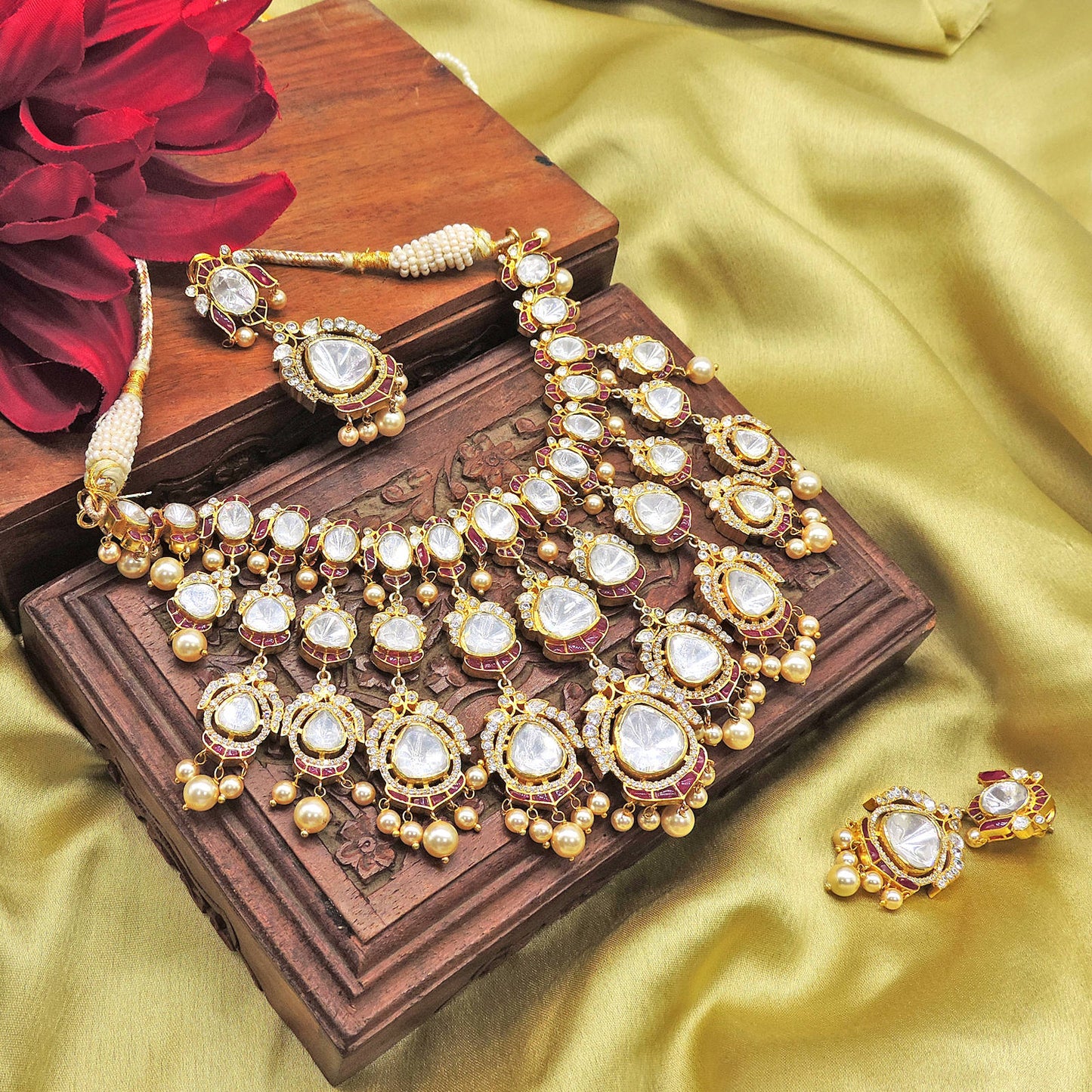 Kalyani Bridal Necklace Polki Set