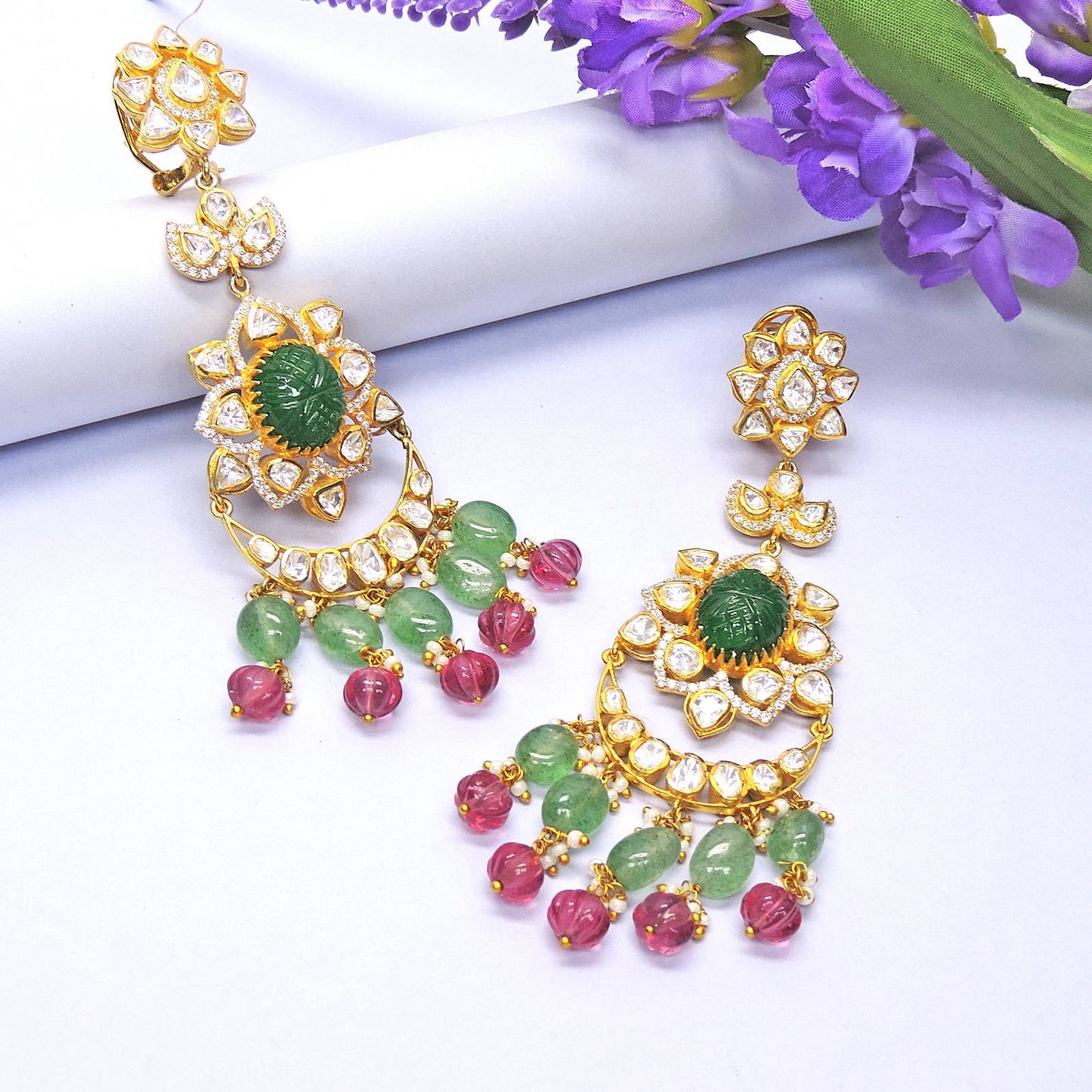 Apsara Necklace Polki Set